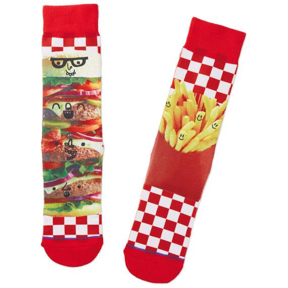 Burgers and Fries Toe of a Kind Socks, , large image number 1