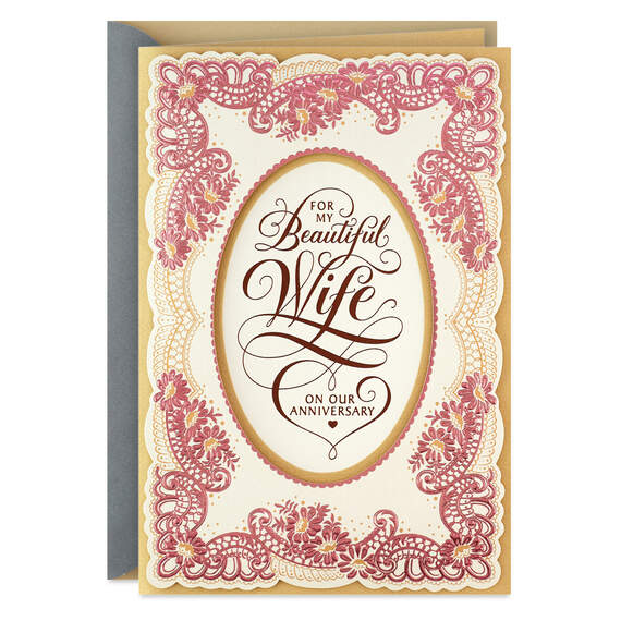 You're the Woman of My Dreams Anniversary Card for Wife