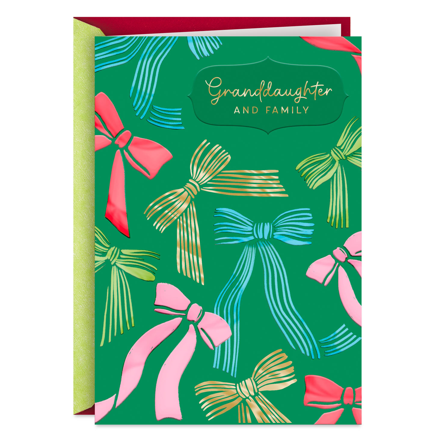 You Bring Us Such Happiness Christmas Card for Granddaughter and Family