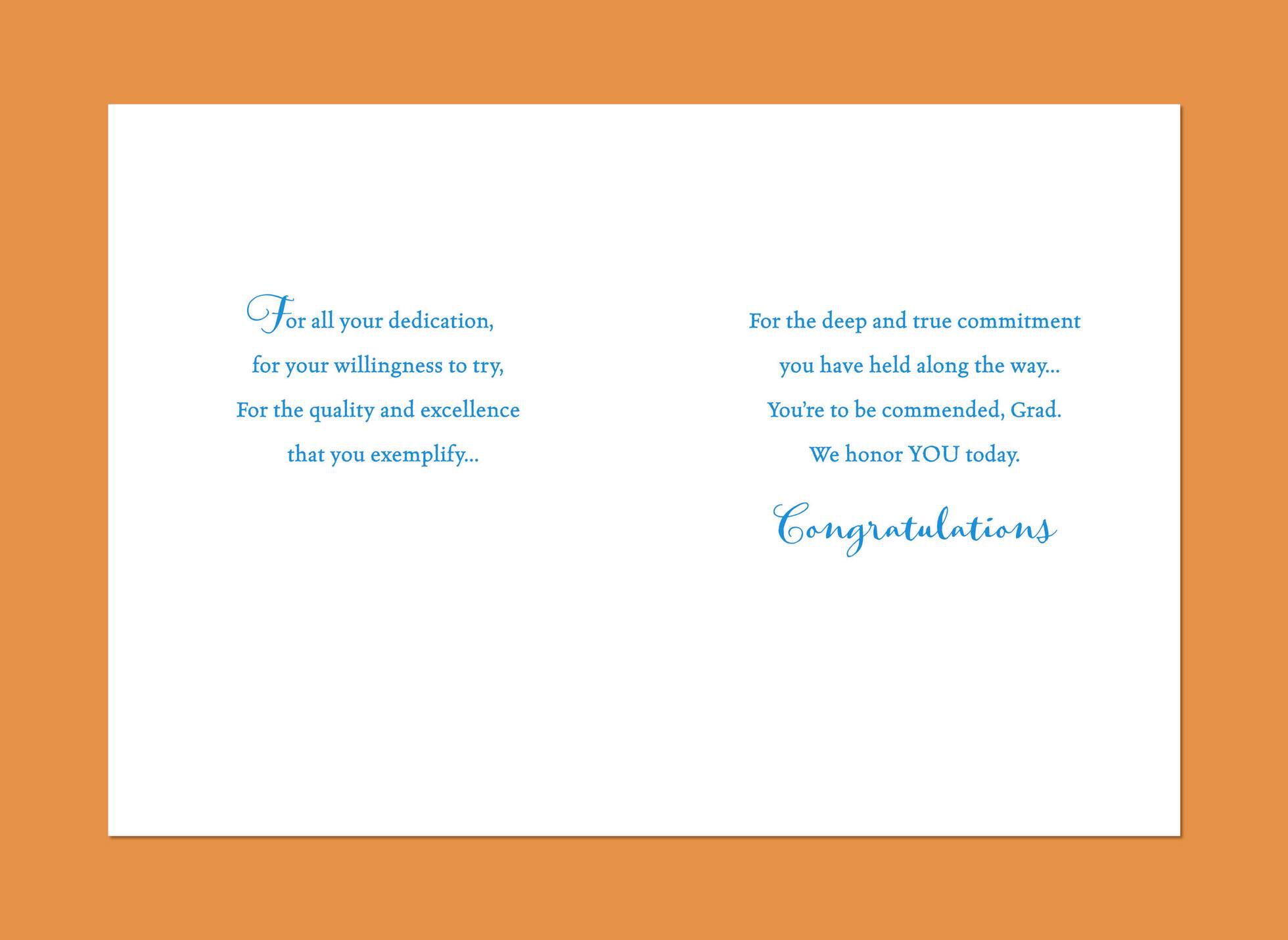 Graduate With Honors Graduation Card