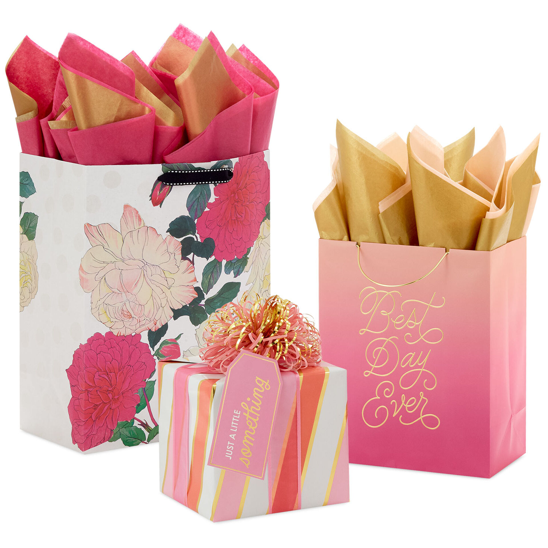 Pretty in Pink Gift Wrap Collection Gift Bags Hallmark