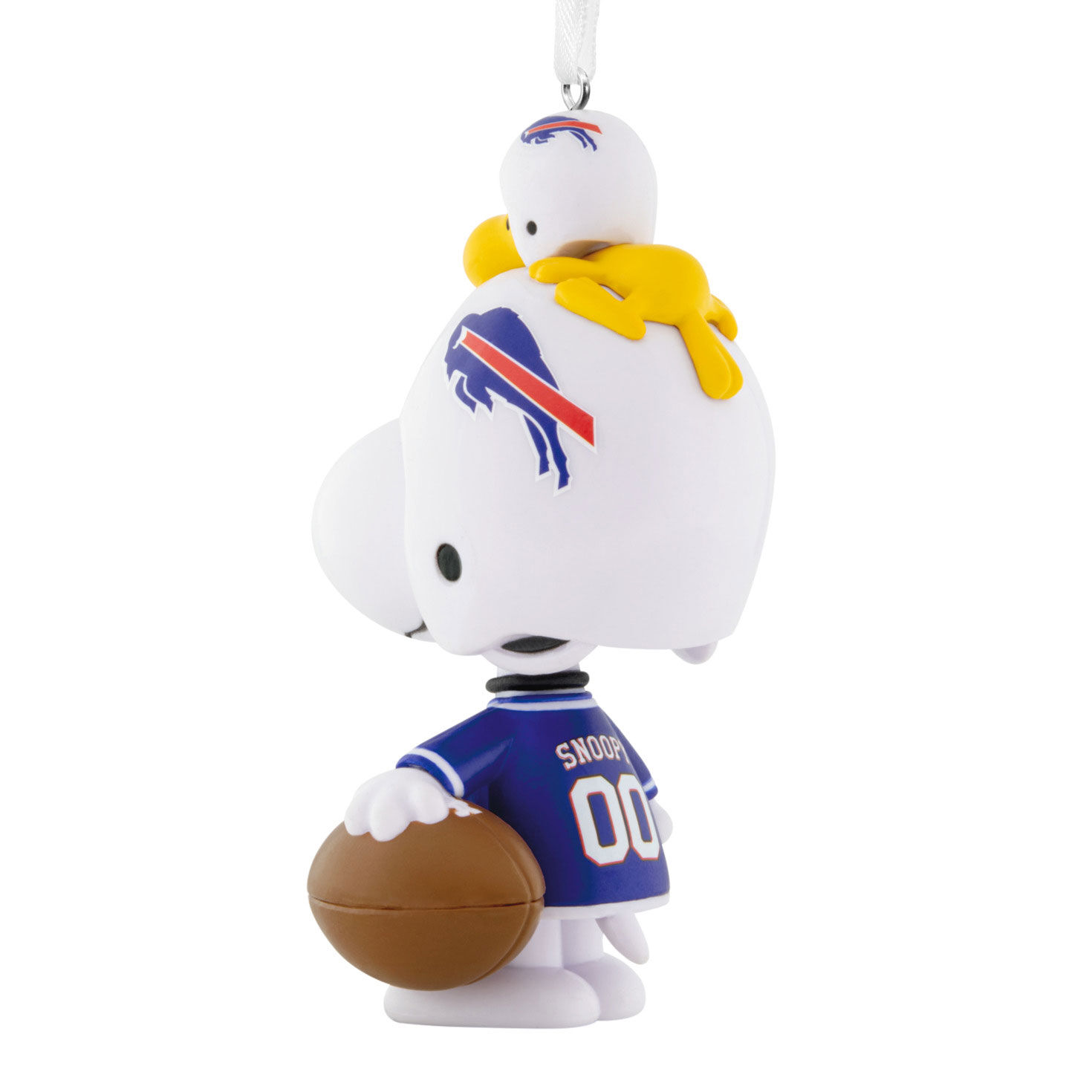 Snoopy Buffalo Bills Christmas Ornament back image number 6