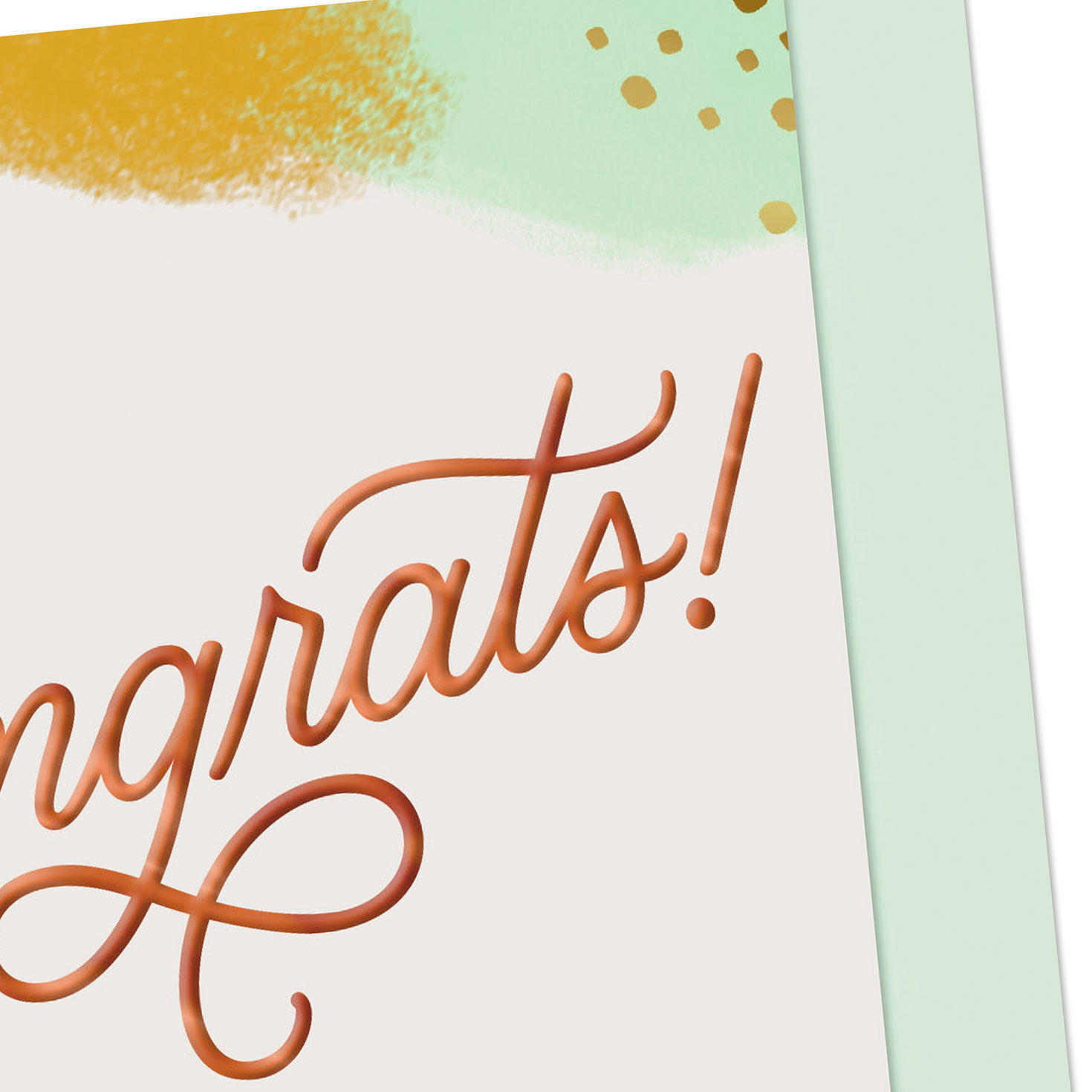 Abstract Art Blank Congratulations Card Card Front Detail image number 3