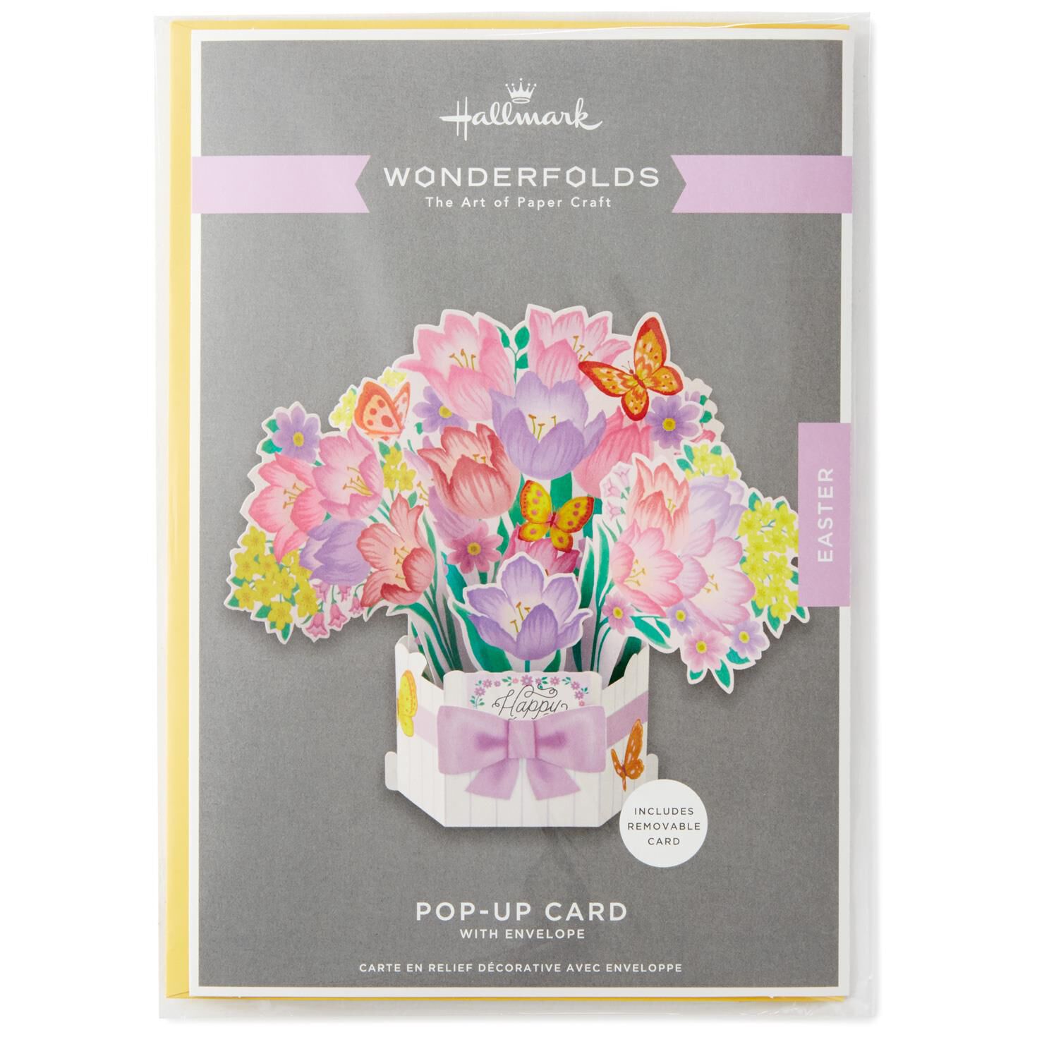 springtime flowers pop up easter card greeting cards hallmark paper flower pop up card