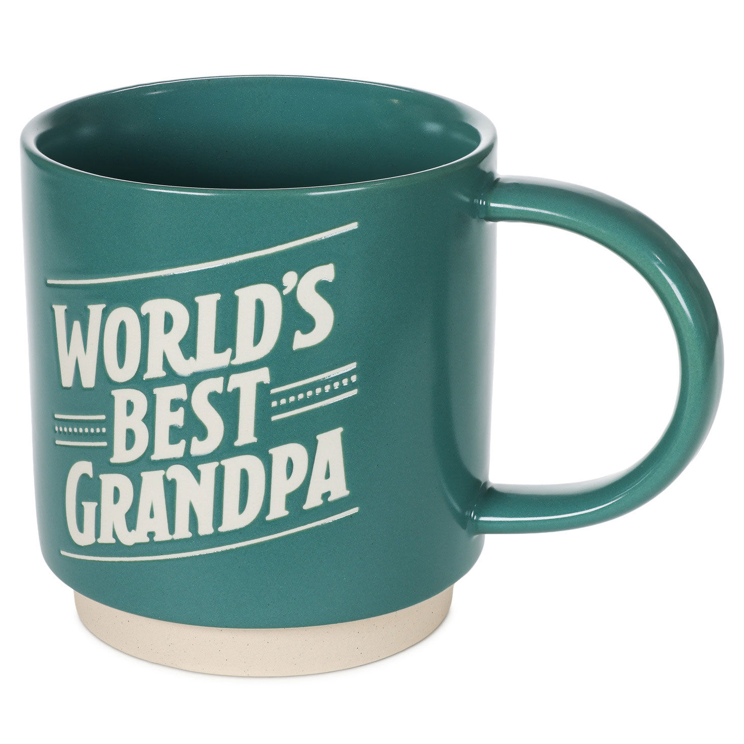 World's Best Grandpa Teal Mug side image number 3