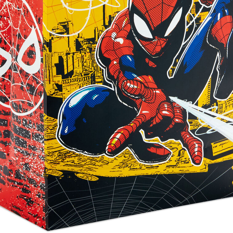 Marvel Spider-Man on City Scene Large Gift Bag upclose detail image number 5