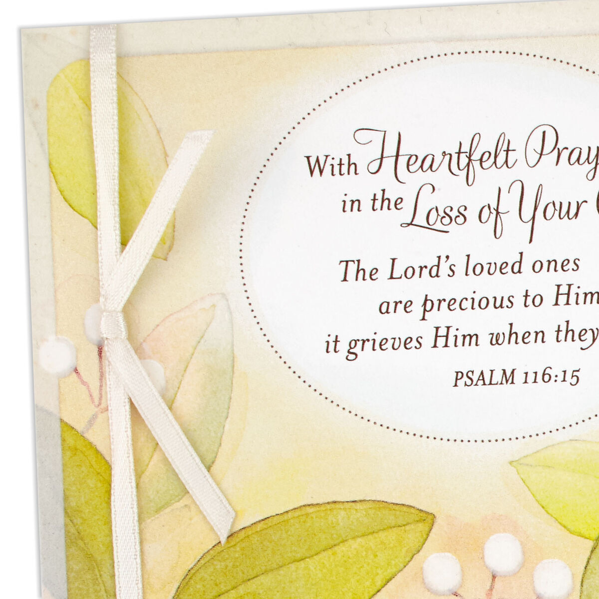 Comfort and Strength Religious Sympathy Card for Loss of Child