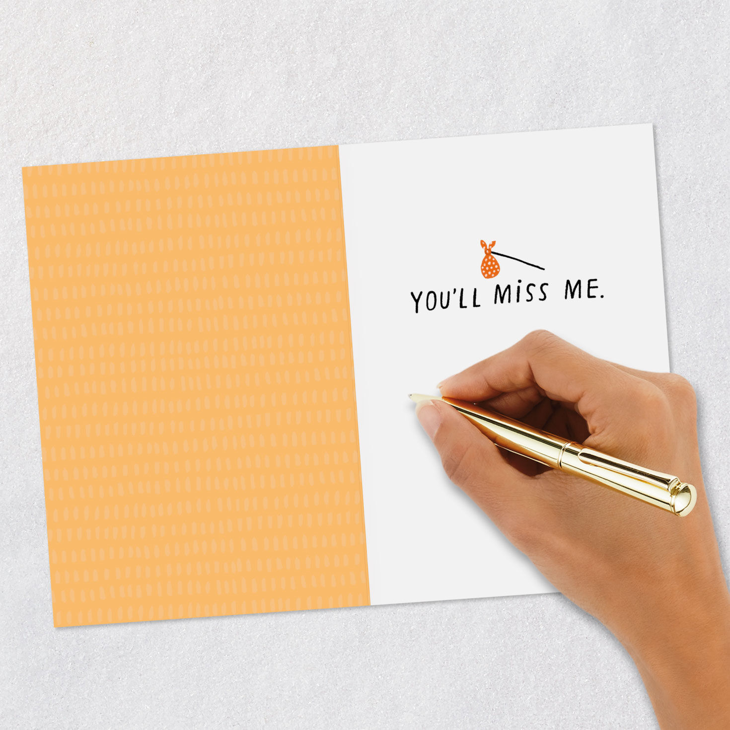 Cartoon Bear Walking Down Road Funny Goodbye Card Signing card image number 6