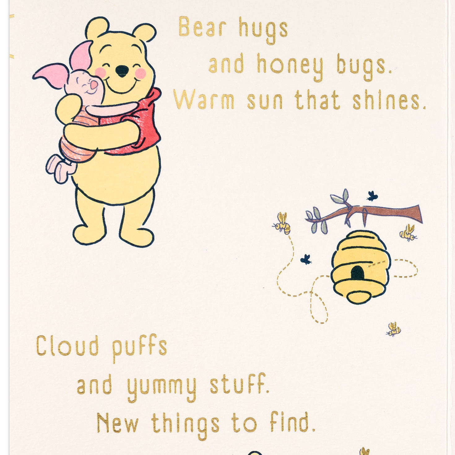 Disney Winnie the Pooh Birthday Card for Kids sentiment image number 2