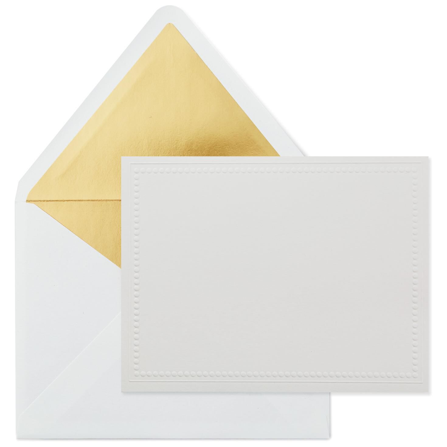 Embossed Beaded Border Blank Note Cards, Box of 10 - Note Cards - Hallmark