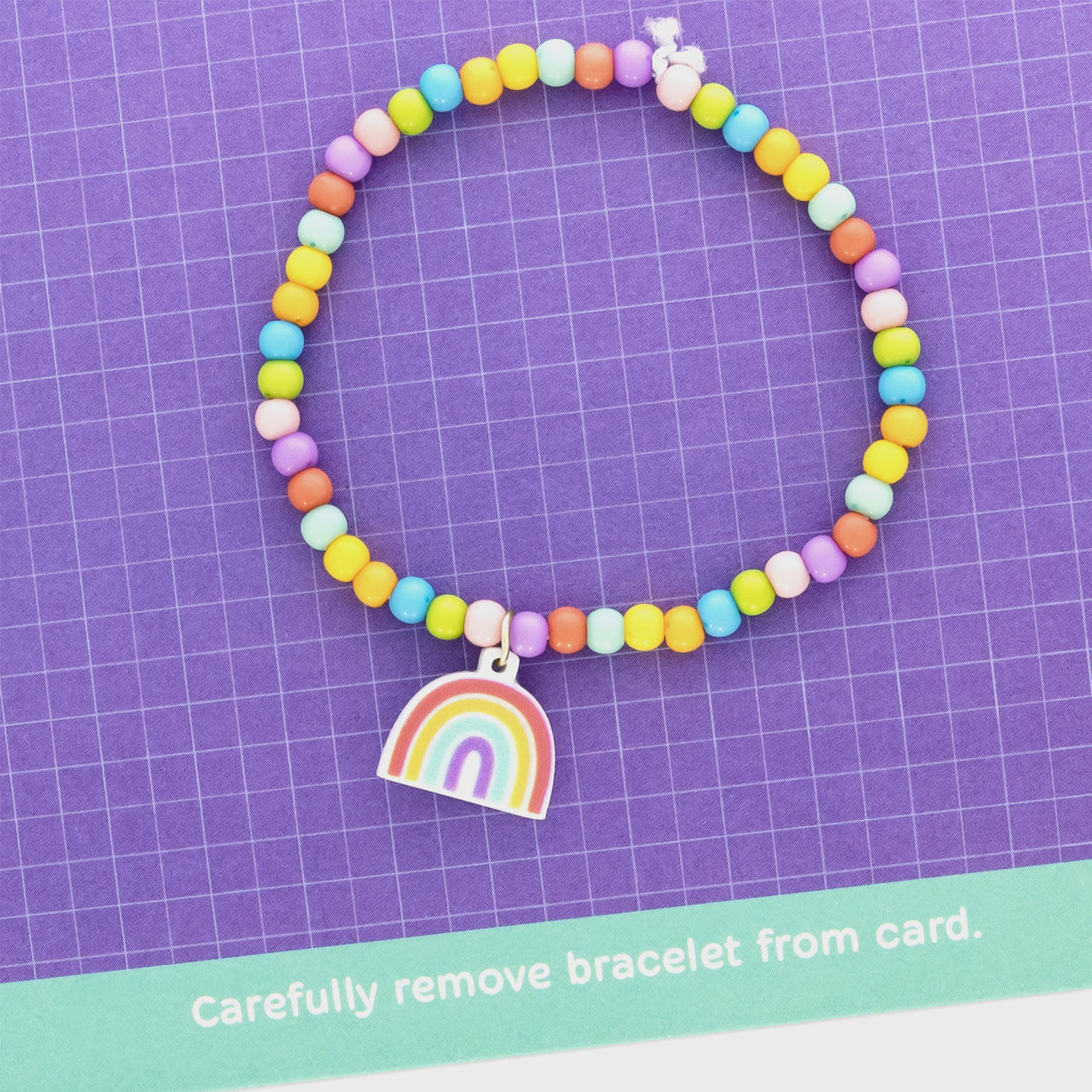 Happy Birthday Card With Rainbow Charm Bracelet attachment image number 5