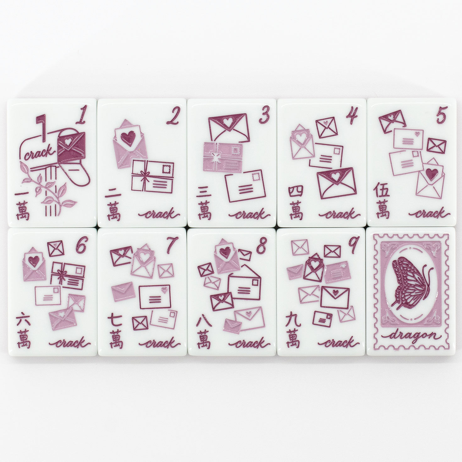 Miss Heirloom Mahjong Tile Set With Mat and Box front image number 7