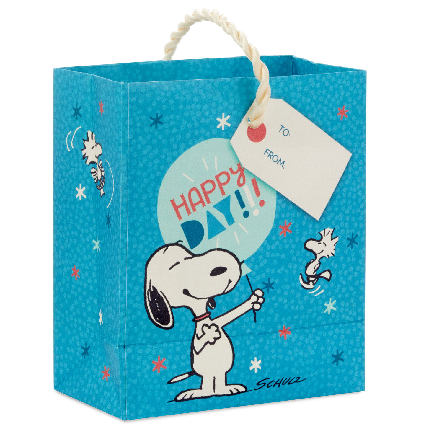 4.6" Peanuts® Snoopy With Balloon Gift Card Holder Mini Bag for only USD 2.49 | Hallmark