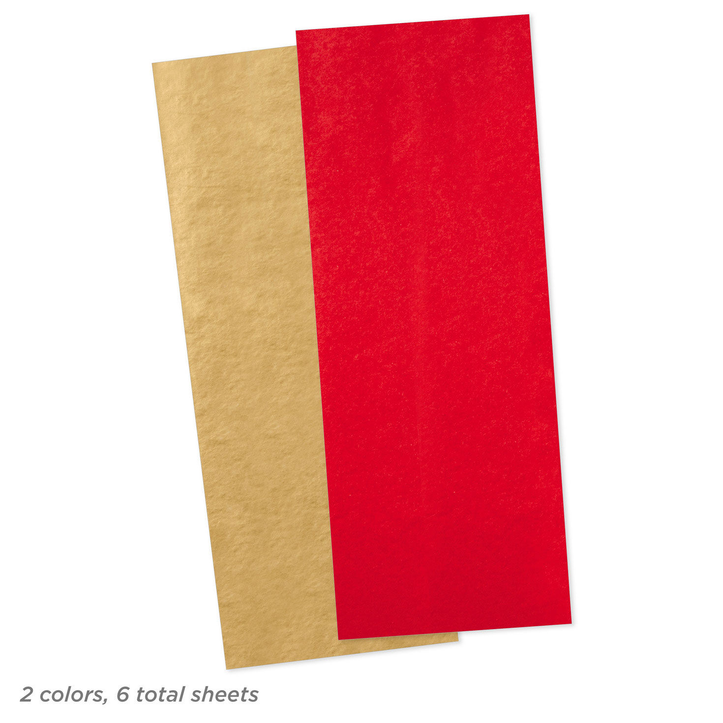 Red and Gold Tissue Paper Pack Measurement image number 4
