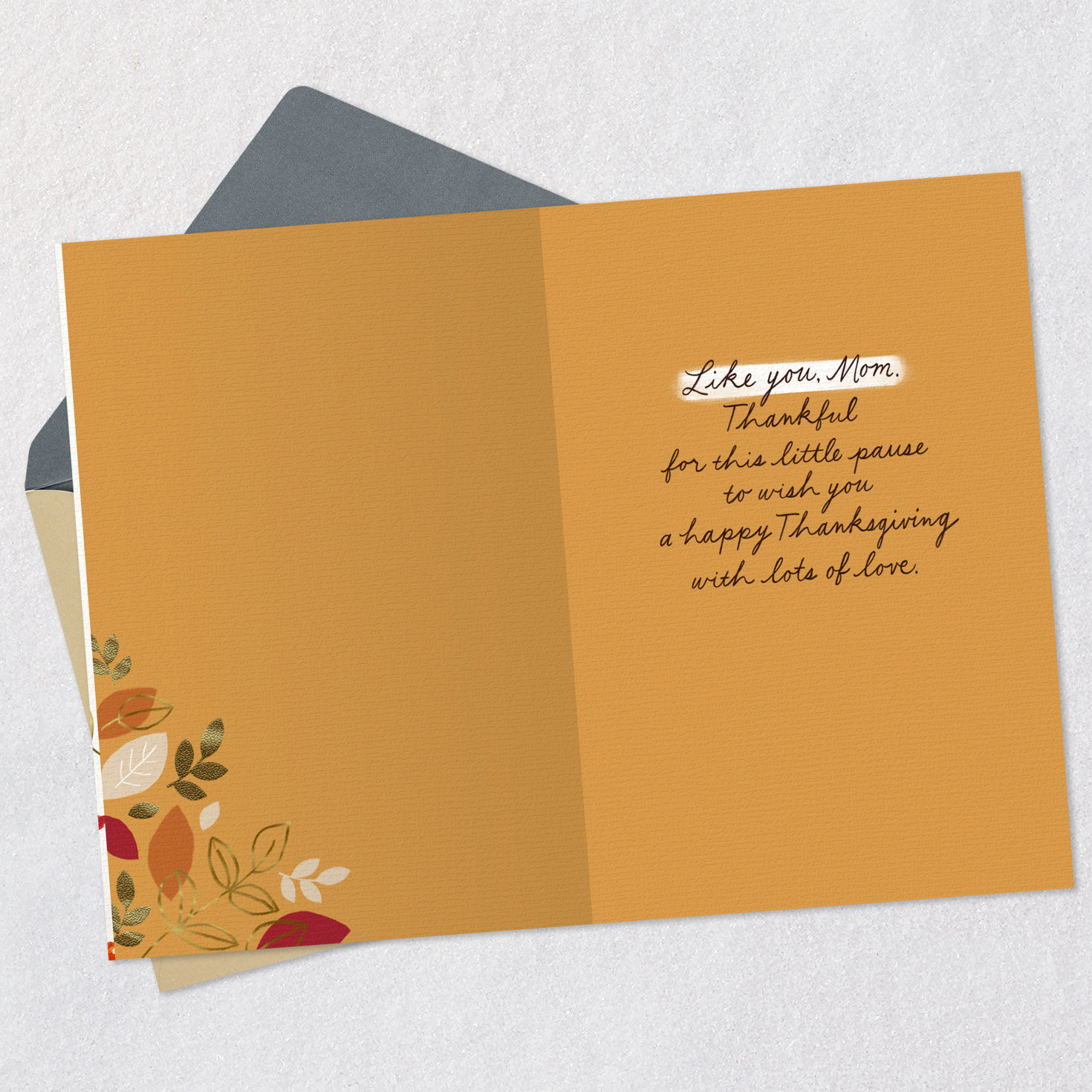 Love and Gratitude Thanksgiving Card for Mom for only USD 3.99 | Hallmark