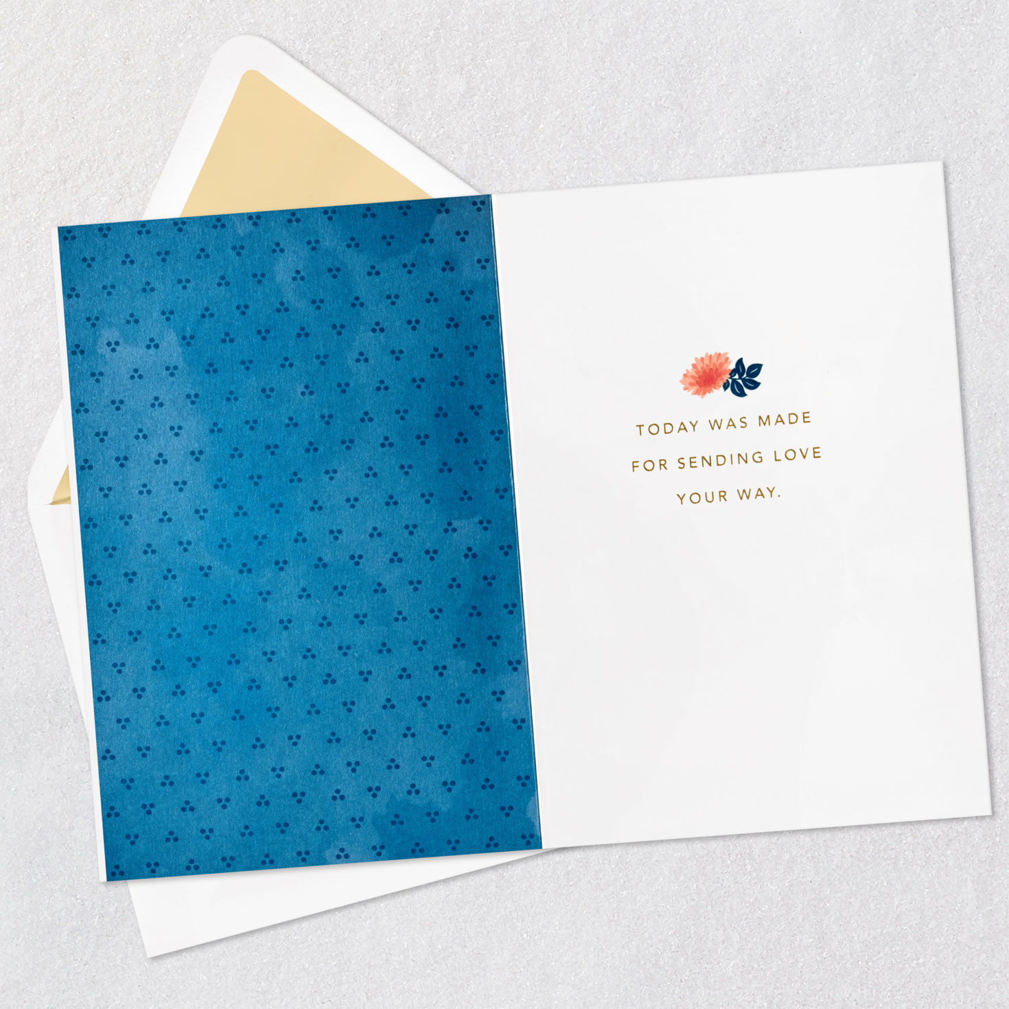 Arch Frame With Flowers Mother's Day Card Open card with envelope image number 3