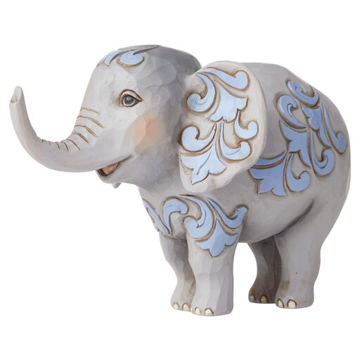 Jim Shore Elephant Mini Figurine, 3", 