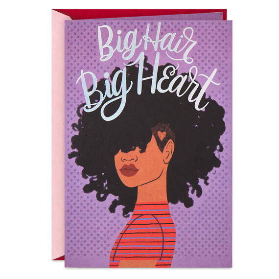 Big Hair, Big Heart Valentine's Day Card, , large image number 1