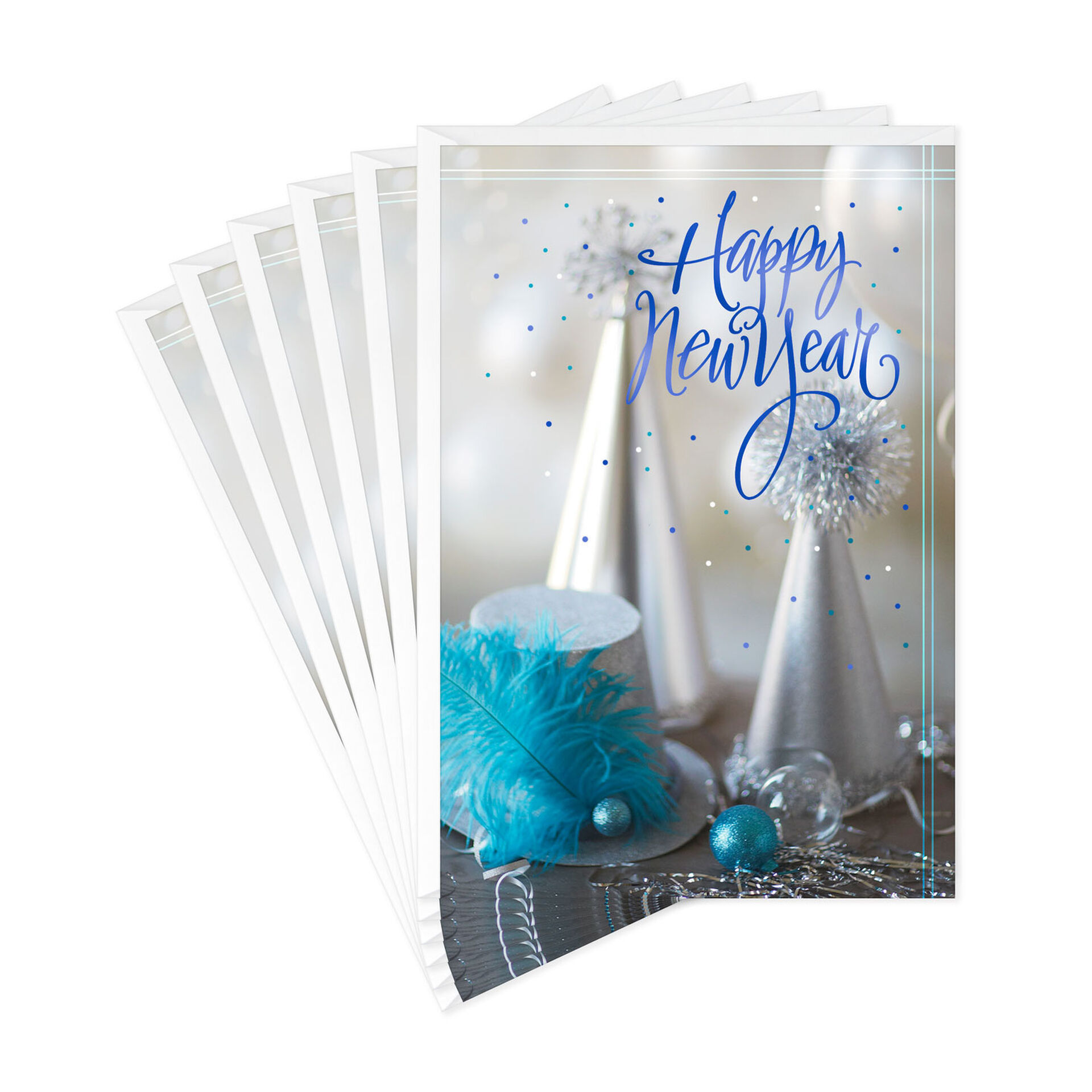 Bright and Happy New Year Cards, Pack of 6 Boxed Cards Hallmark