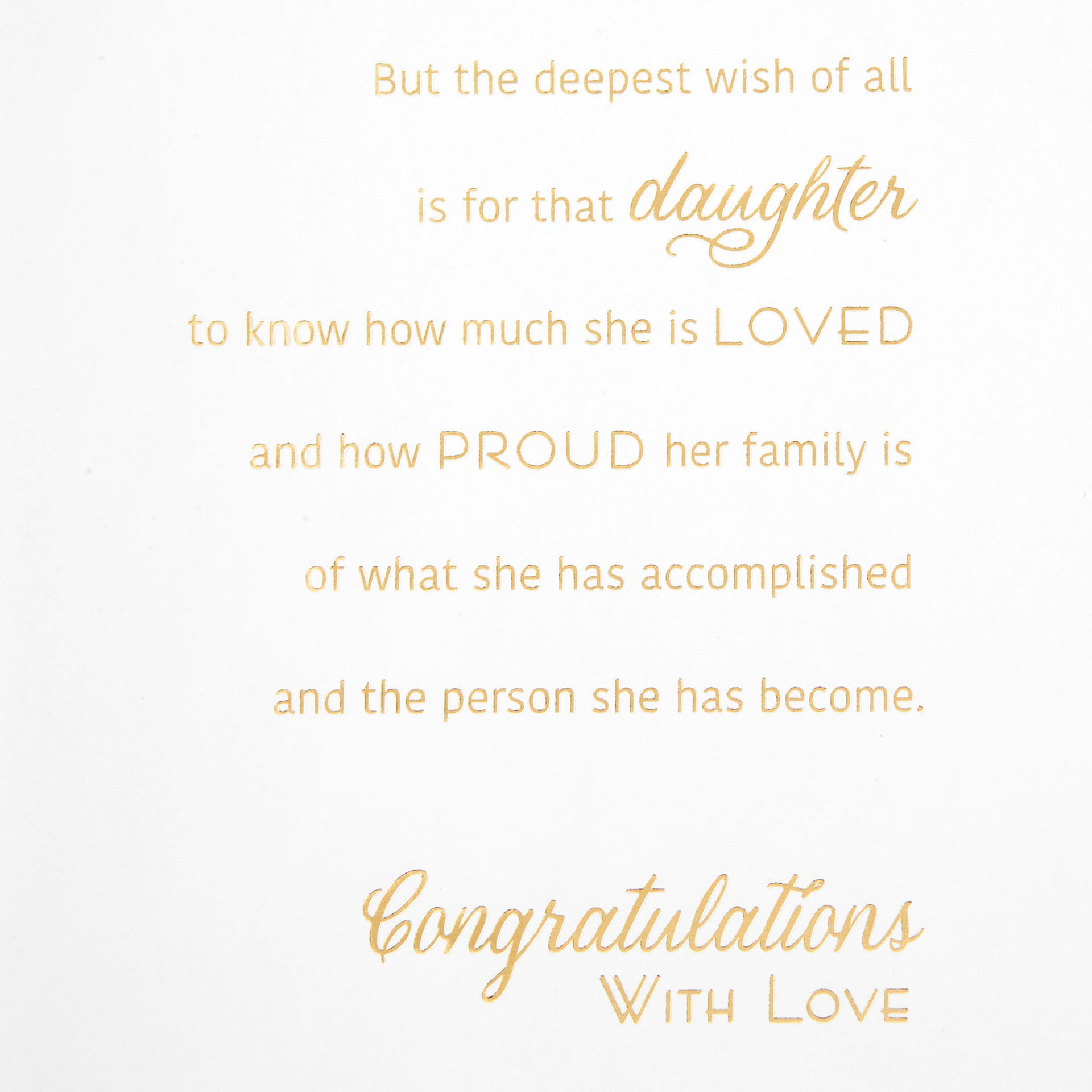 How Much You Are Loved Graduation Card for Daughter - Greeting Cards ...