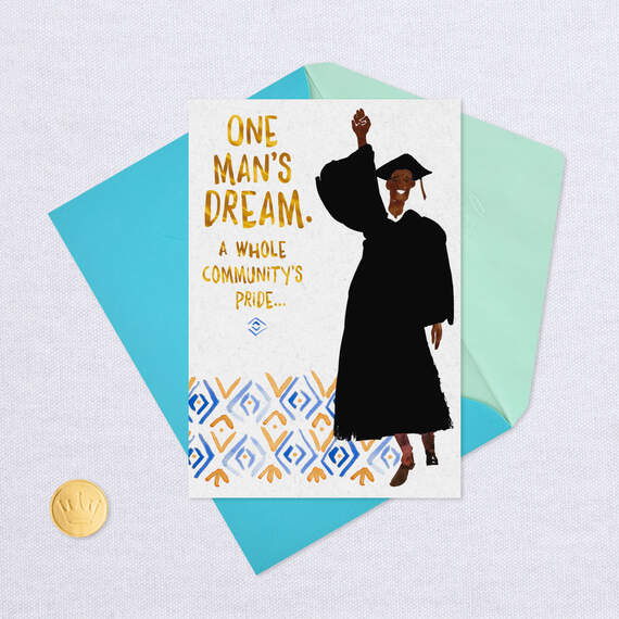 One Man's Dream Graduation Card for Him, , large image number 5