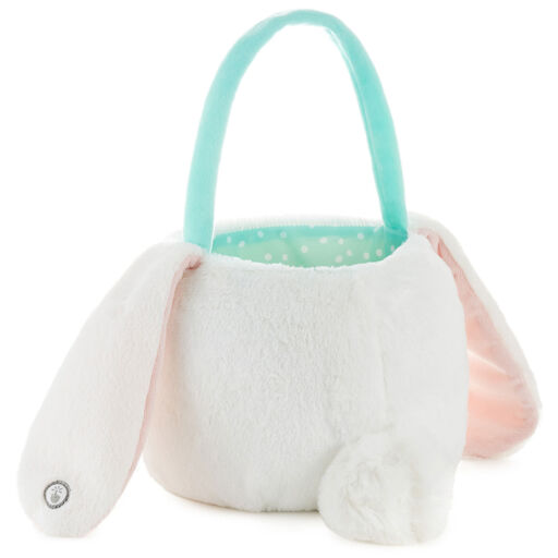 Hoppy Easter Plush Bunny Basket With Sound, 