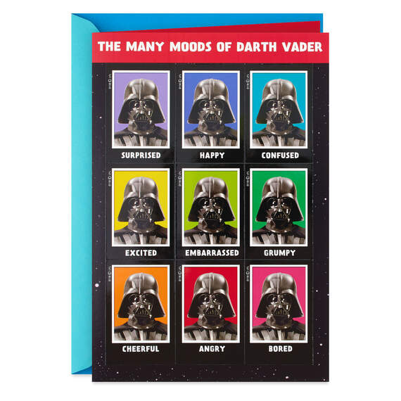 Star Wars™ Darth Vader™ Moods Funny Birthday Card With Magnets