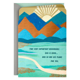 God Has Good Plans for You Religious Encouragement Card
