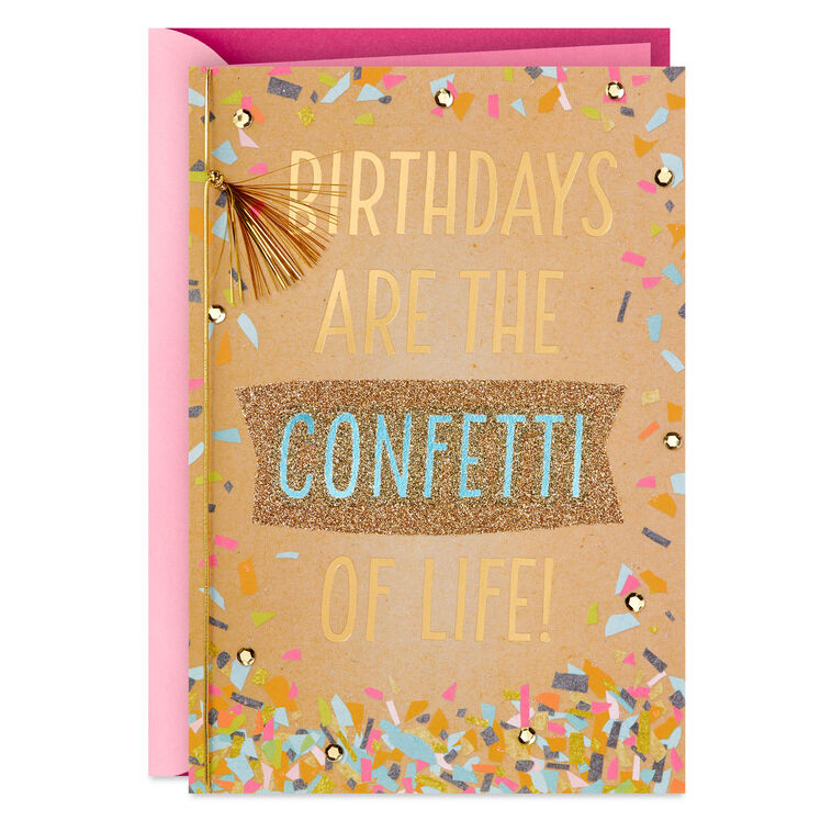 Confetti of Life Birthday Card, , large image number 1