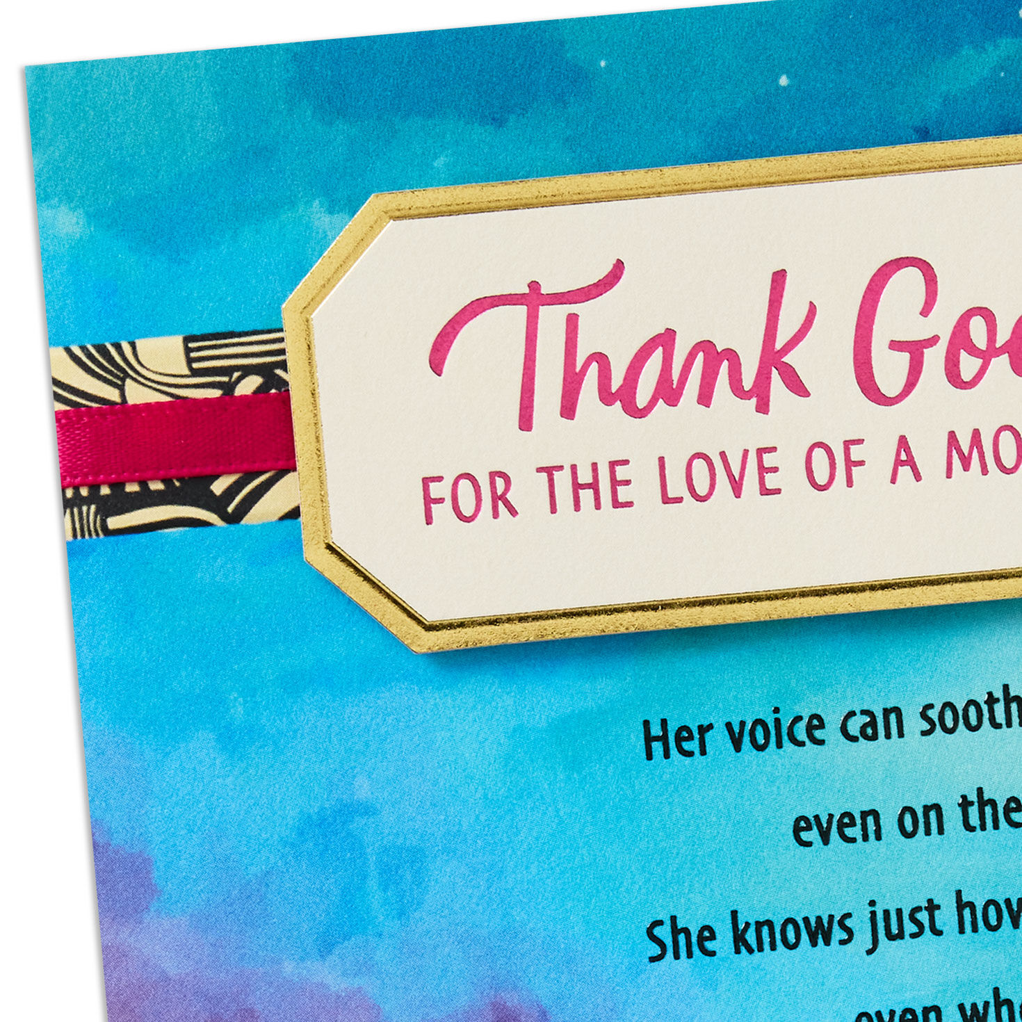 Sunset Landscape Religious Mother's Day Card for Mom Card Front Detail image number 5