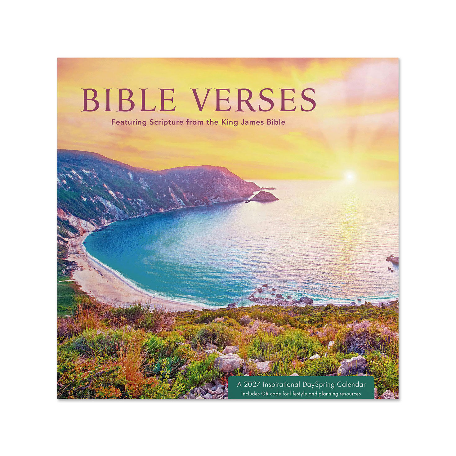 Bible Verses and Beautiful Views 2027 Inspirational 12-Month Mini Wall Calendar, 7x7