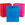 9.6" Assorted Colors Gift Bags, Hot Pink, Red, Royal Blue, large