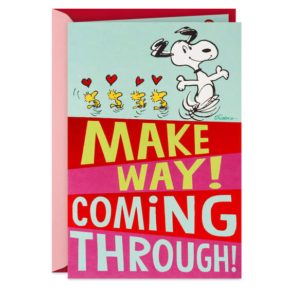 Peanuts® Snoopy and Woodstock Hugs and Kisses Funny Pop-Up Valentine's Day Card, , large image number 1