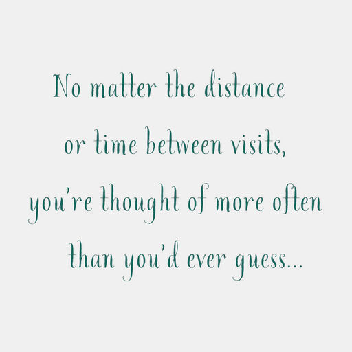 No Matter the Distance Bunny Easter Card, 