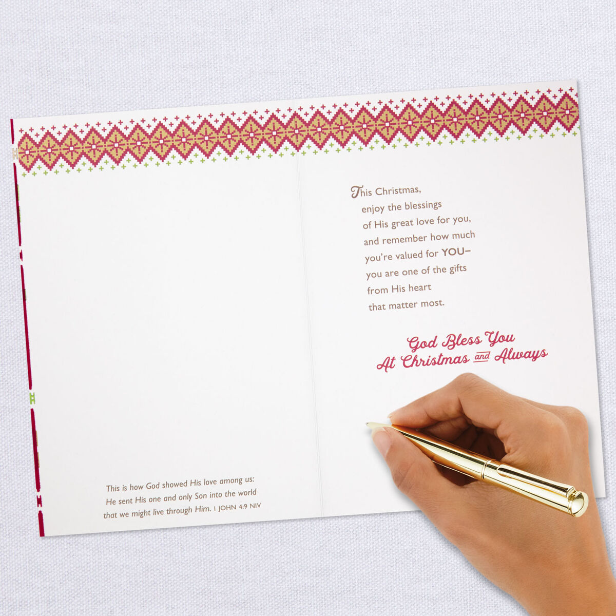 Dad, You're a Blessing Religious Christmas Card - Greeting Cards - Hallmark