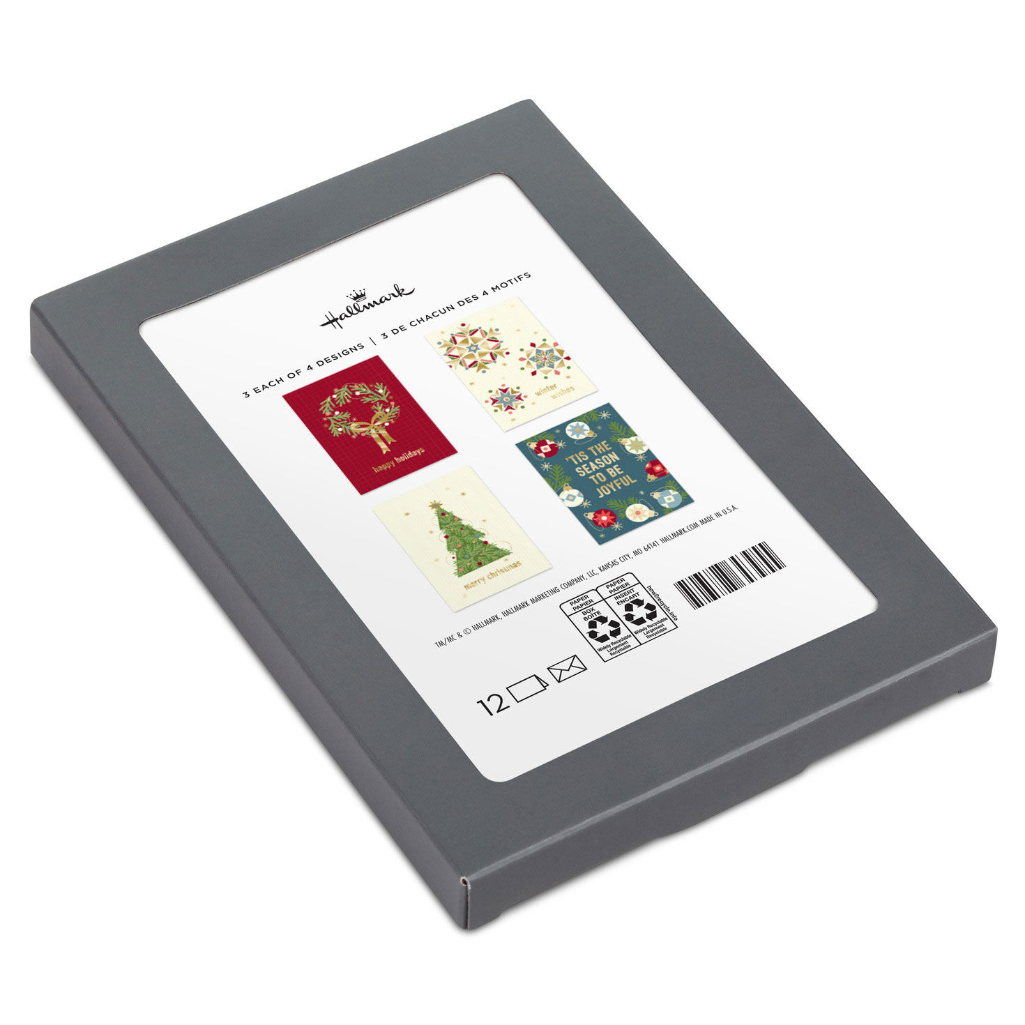 Modern Holidays Boxed Christmas Card Assortment Packaging image number 2