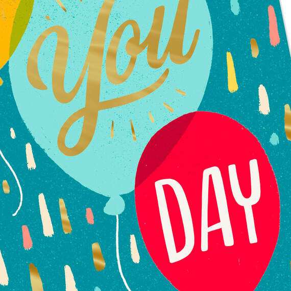 Happy You Day Balloons Video Greeting Birthday Card, , large image number 4