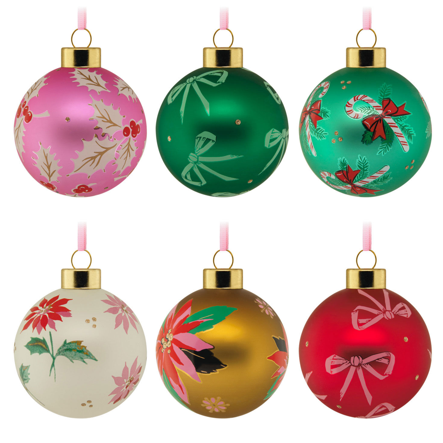Lacey Chabert Collection Glass Hallmark Ornaments, Set of 6 for only USD 45.99 | Hallmark