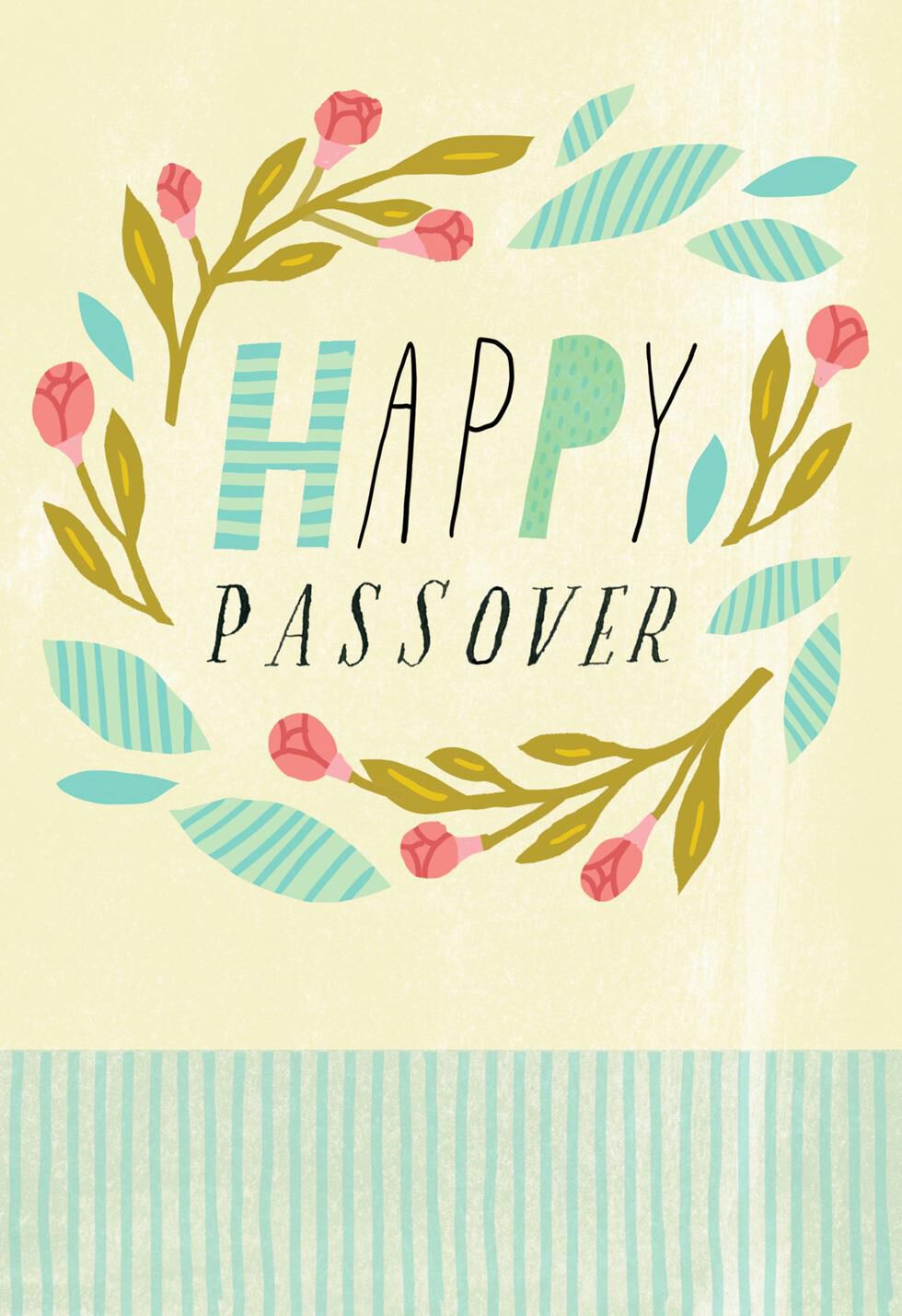 Our Legacy and Heritage Flower Wreath Passover Card