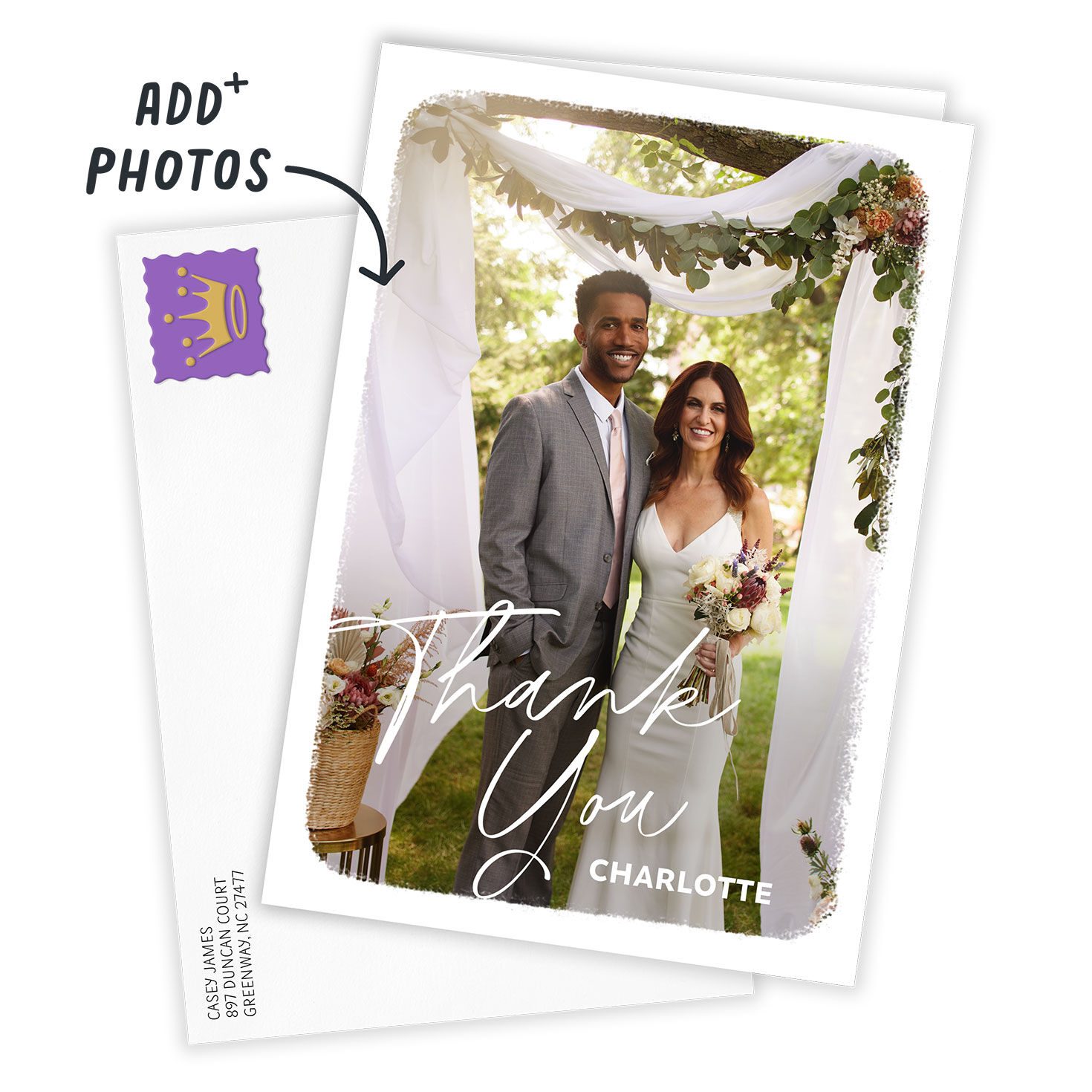 White Frame Custom Thank-You Card for only USD 4.99 | Hallmark
