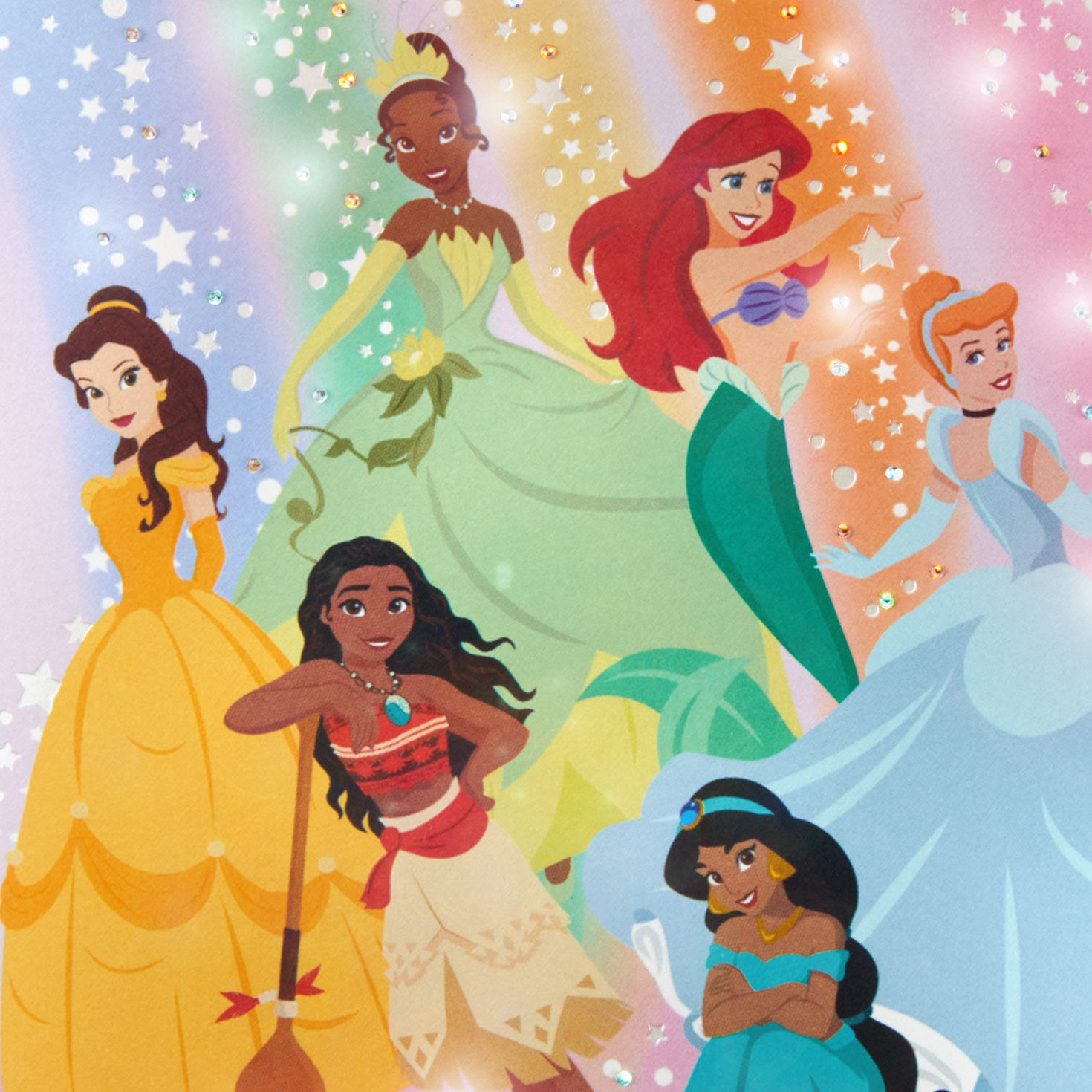 Disney Princess Girls Birthday Card With Music and Light Card Front Detail image number 4