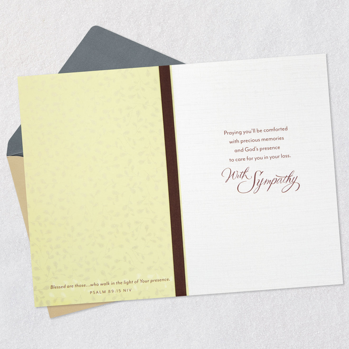 God Bless You Religious Birthday Card for Her Open card with envelope image number 3