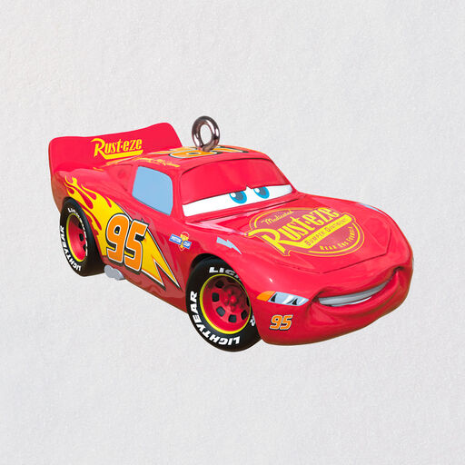 Mini Disney/Pixar Cars Lil' Lightning McQueen Ornament, 0.5", 