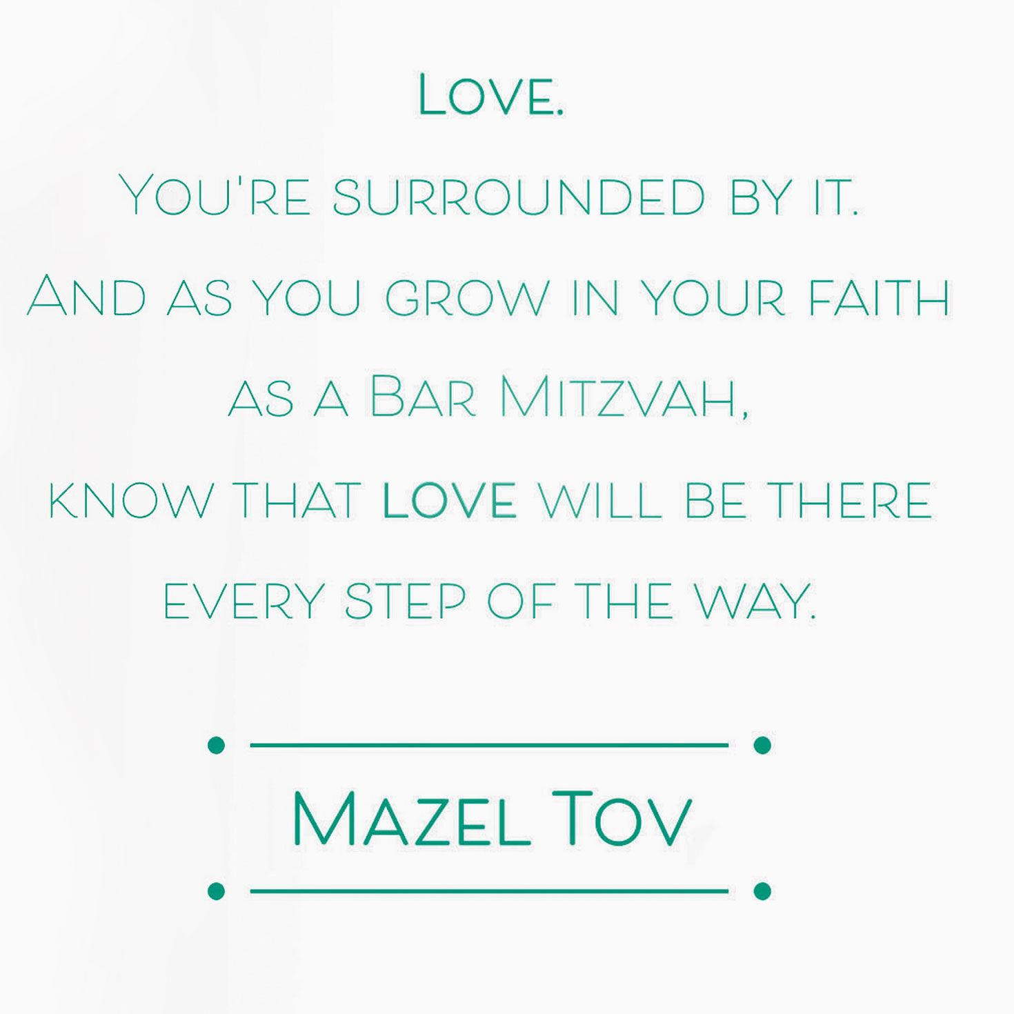 Wooden Hamsa Bar Mitzvah Card for Boys Sentiment image number 2