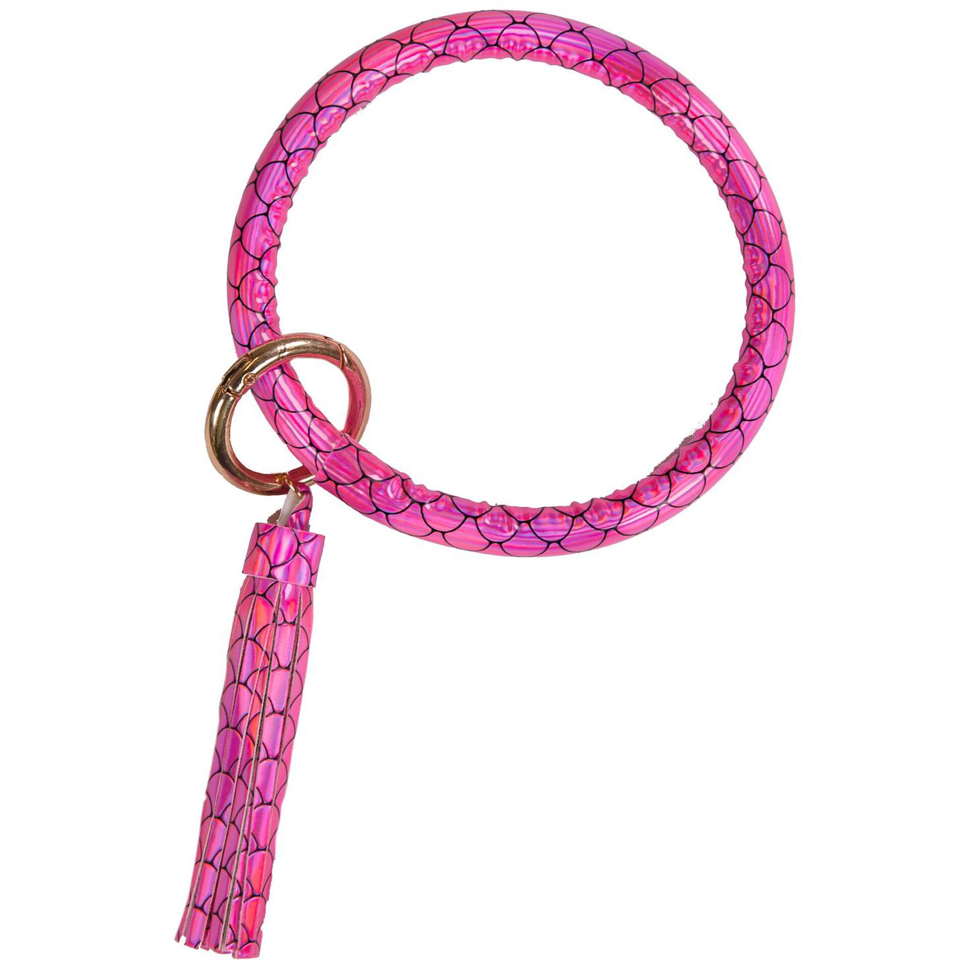 Simply Southern Keychain Bangle, Hot Pink Scales Handbags & Purses Hallmark