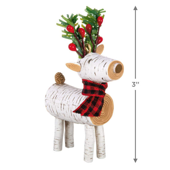 Birch Reindeer Ornament, , large image number 3