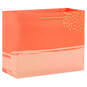 7.7" Orange and Coral Medium Horizontal Gift Bag, , large image number 1