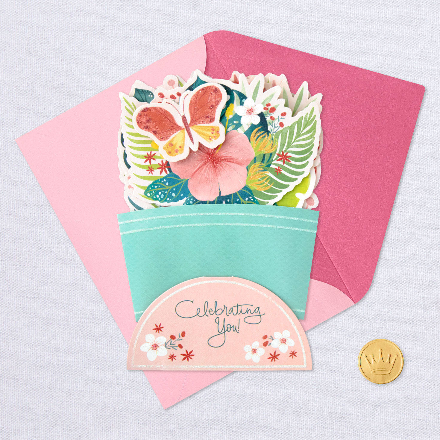 Celebrating You Flower Bouquet 3D Pop-Up Card, , large image number 5