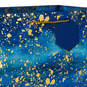 15" Gold Splatter on Navy Blue Extra-Deep Gift Bag, , large image number 4