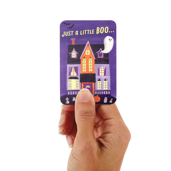 3.25" Mini Just a Little Boo Halloween Card